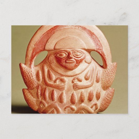 ムーンヘアドレを着たインカ農業神 ポストカード (正面)