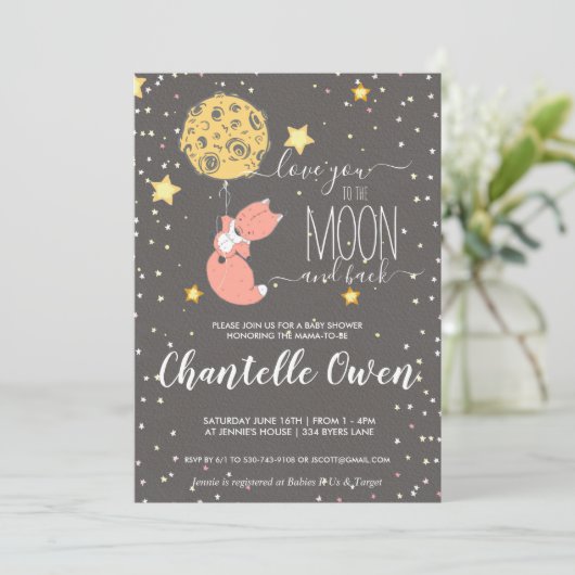 ムーンベイビーシャワー招待状へ 招待状 (スタンド正面)