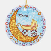 ムーンベビーカスタムオーナメント セラミックオーナメント (正面)