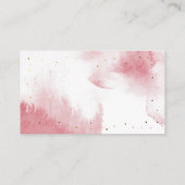 ムーンベビーシャワーおむつラッフルの上にピンク エンクロージャーカード (裏面)