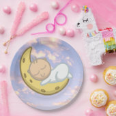 ムーンベビーデザイン ペーパープレート (パーティー)