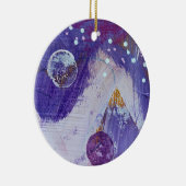 ムーンマウンテンのクリスマスオーナメントデザイン セラミックオーナメント (右)