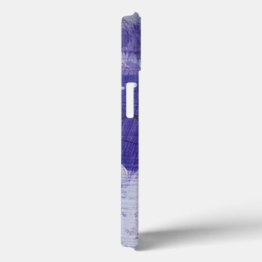 ムーンマウンテンの紫の抽象芸術iPhoneケース Case-Mate iPhoneケース (裏面 / 右)