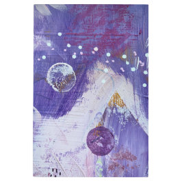 ムーンマウンテン抽象芸術 メタルプリント