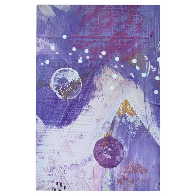 ムーンマウンテン抽象芸術 メタルプリント (正面)