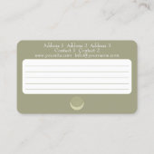 ムーンマンダラ – 名刺 (裏面)