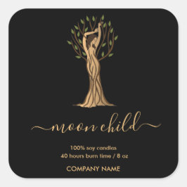 ムーンミスティックウィッチー天柳の木 スクエアシール