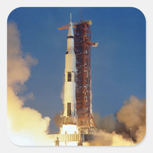 ムーンミッション宇宙船の地上図 スクエアシール (正面)