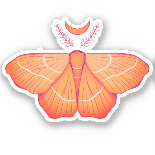 ムーンモスウィッチナイトアート – マジカルイラストレーション シール (正面)