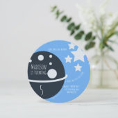 ムーンモダンバースデーパーティールラウンド招待状 案内状 (スタンド正面)