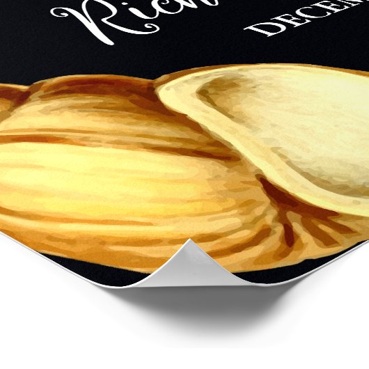 ムーンライエレガントトビーチ結婚式へようこそ ポスター (角)