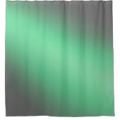 ムーンライグラデーショント – シルバーグレー&グリーン シャワーカーテン (正面)