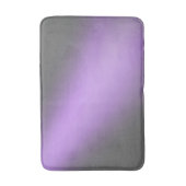 ムーンライグラデーションンシルバーグレー&薄紫 バスマット (正面縦)