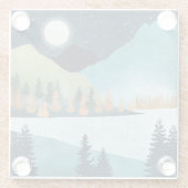 ムーンライズ湖 ガラスコースター (裏面)