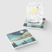 ムーンライズ湖 ストーンコースター (横)