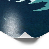 ムーンライズ湖 フォトプリント            (角)