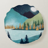 ムーンライズ湖 ラウンドクッション (裏面)