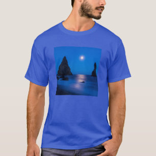 ムーンライズ リフレクション アイスランド レイニスドラングル Tシャツ