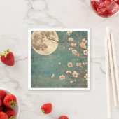 ムーンライトさくらんぼブロッサムセレニティ スタンダードカクテルナプキン (インサイチュ)