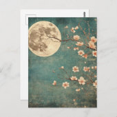 ムーンライトさくらんぼブロッサムセレニティ ポストカード (正面/裏面)
