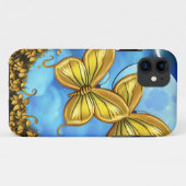 ムーンライトと金ゴールド蝶 Case-Mate iPhoneケース (裏面(横))