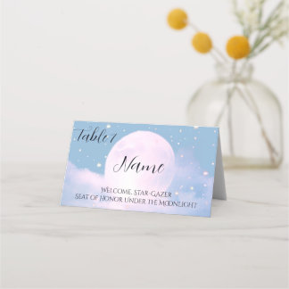 ムーンライトに包まれた夢のような天空の結婚式 プレイスカード