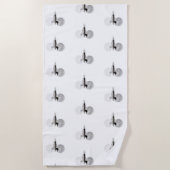 ムーンライトのタオルに水着ビーチ ビーチタオル (正面)