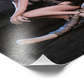 ムーンライトのハロウィーンピンナップガール フォトプリント            (角)