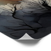 ムーンライトの下のアラスカのムース ポスター (角)