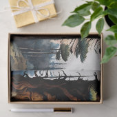 ムーンライトの下のアラスカのムース 薄葉紙 (ギフト)