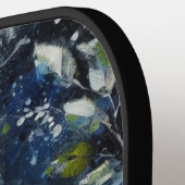 ムーンライトの枝に白フクロウパーソナライズされた ピックルボールラケット (左詳細)