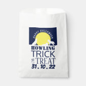 ムーンライトの狼ハローウィンパーティトリート好意 フェイバーバッグ (正面)