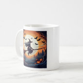 ムーンライトの魔女とこうもり コーヒーマグカップ (正面左)