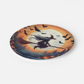 ムーンライトの魔女とこうもり ペーパープレート (アングル)