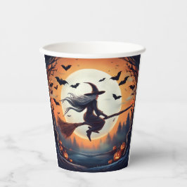 ムーンライトの魔女とこうもり 紙コップ