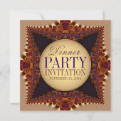 ムーンライトアースレースアダルトディナーパーティの招待状 招待状 (正面)