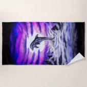 ムーンライトイルカ ビーチタオル (正面)