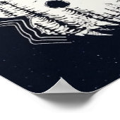 ムーンライトウィンターウルフパインツリーフォレスト ポスター (角)