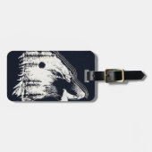 ムーンライトウィンターウルフパインツリーフォレスト ラゲッジタグ (正面横)