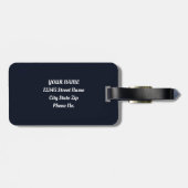 ムーンライトウィンターウルフパインツリーフォレスト ラゲッジタグ (裏面横)