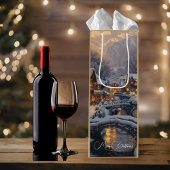 ムーンライトウィンタークリスマスビレッジホリデー スモールペーパーバッグ