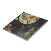 ムーンライトエレガンス – ムーン付き女性 タイル (側面)