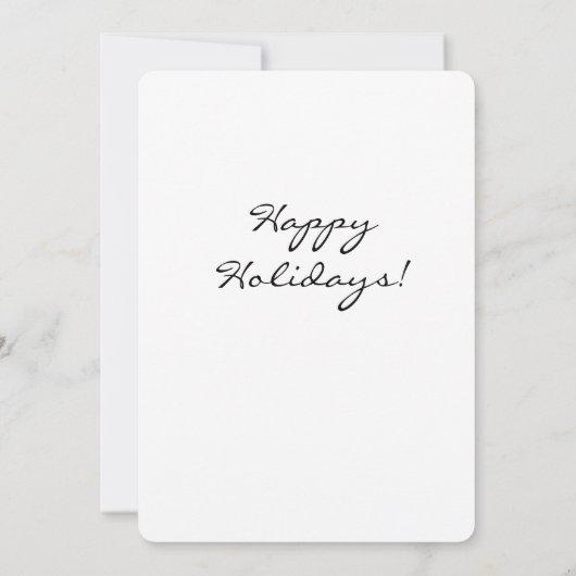 ムーンライトエンジェル絵を描ハンドフラットホリデーカード シーズンカード (裏面)