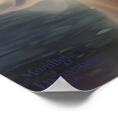 ムーンライトエンチャントメントAIファンタジーデジタルアートプリント ポスター (角)