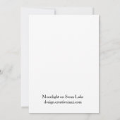 ムーンライトオンスワンレイクカード 招待状 (裏面)