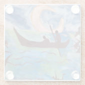 ムーンライトガラスコースターで帆 ガラスコースター (裏面)