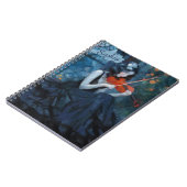 ムーンライトガーデンの暗いファンタジーゴシック様式のバイオリニスト ノートブック (左側)