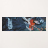 ムーンライトガーデンの暗いファンタジーゴシック様式のバイオリニスト ヨガマット (正面(横))