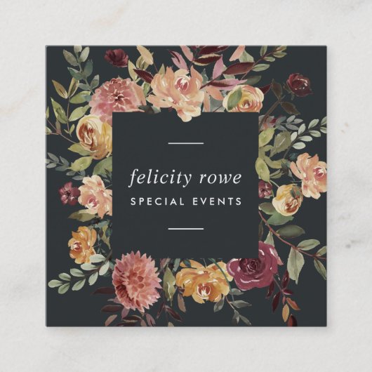ムーンライトガーデン |フローラフレーム スクエア名刺 (正面)