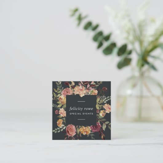 ムーンライトガーデン |フローラフレーム スクエア名刺 (スタンド正面)